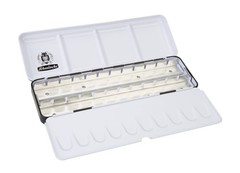 Empty Metal Paint Box for 24 Half Pans or 12 Full – Customizable Palette
