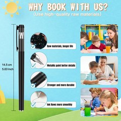Magic grooved writing practice, Magic pens for kids disappearing ink pen,30 r…