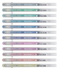 Sakura Stardust Sparkle Pens Pack of 12 Acid Free Light Fast Writing Instruments