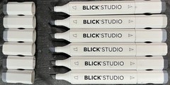 Blick Studio Brush Markers (6 Grays) (Read Description)