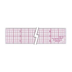 Westcott W-10 6-Inch 8ths Graph Ruler, Transparent, 1 x 6 in color may vary