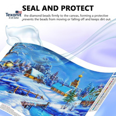 240Ml Diamond Painting Sealer, 8Oz Quick-Dry Diamond Art Sealer with Applicator,
