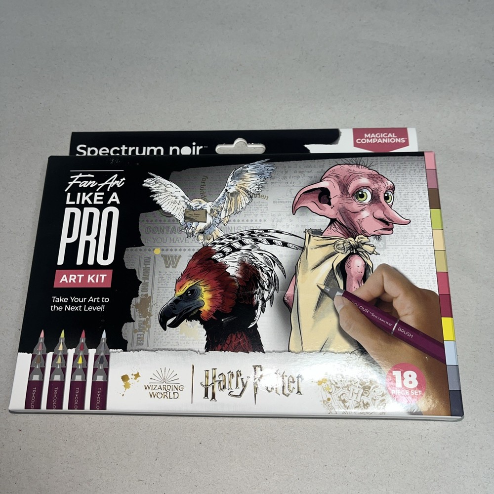 SPECTRUM NOIR – Fan Art Like a Pro Art Kit – HARRY POTTER MAGICAL COMPANIONS