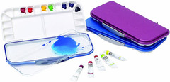 Airtight Watercolor 18-Well Blue Palette