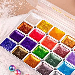 Color Pearl Watercolor Pigment Set for Traditional Chinese Painting