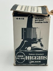 Faber Castell Higgins Black 4415 1 Fl Oz Waterproof India Ink Twist Off Cap