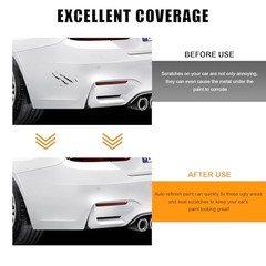 Touch Up Paint Pen for Cars, 2 in 1 Quick Drying Touch Up Pen Lasting White