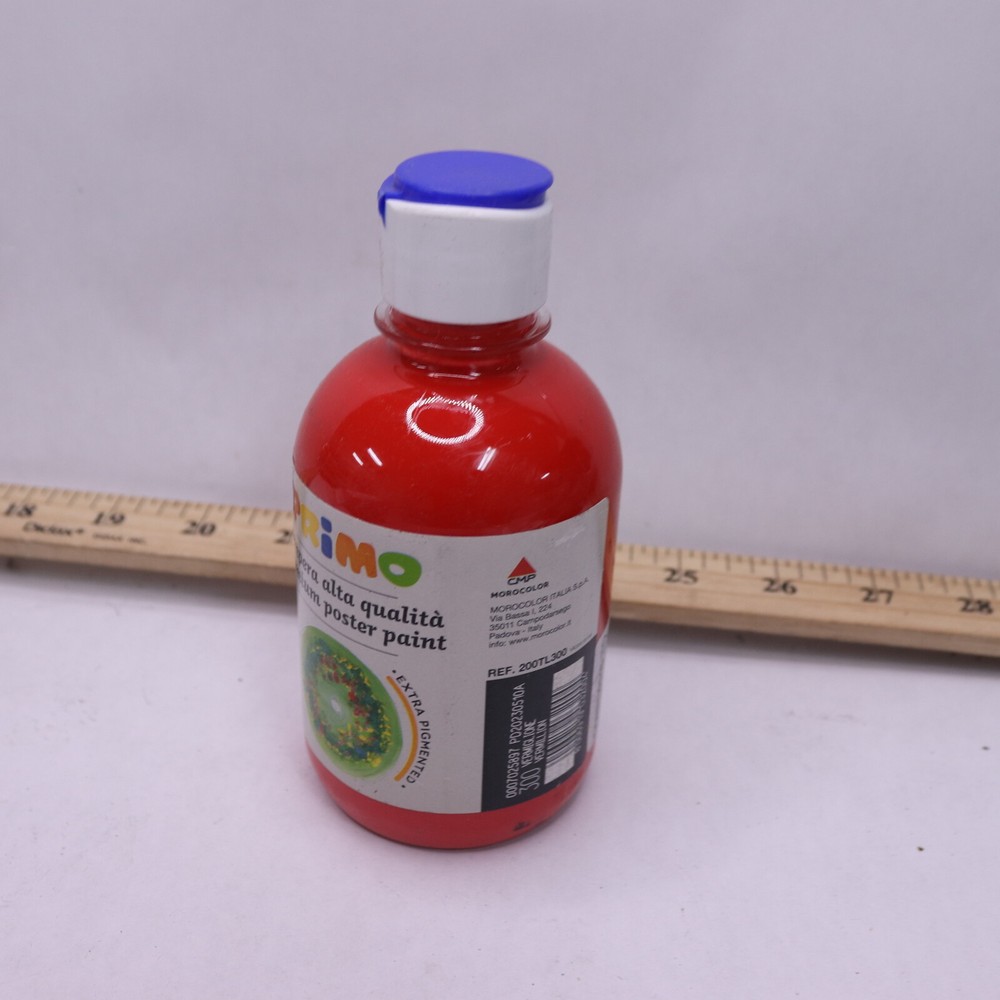 Primo Flow-Control Cap Tempera Paint Matte Red 300ml 200TL300