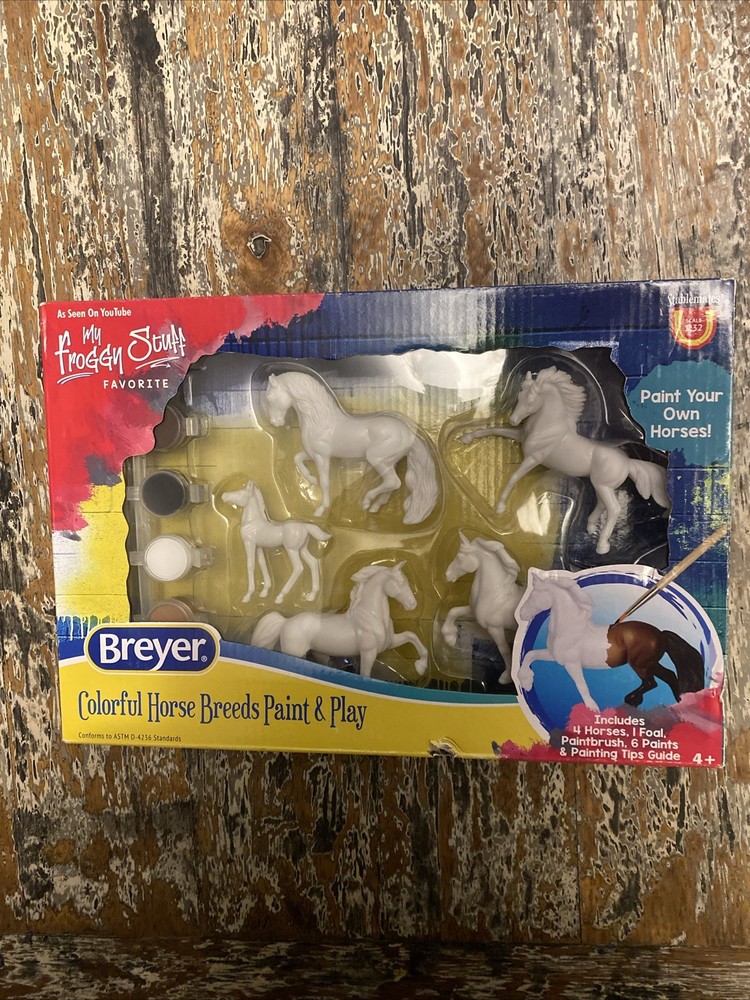 Breyer Horses Stablemates Horse Crazy Colorful Breed Paint Set | 5 Piece Set