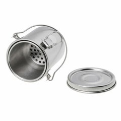Stainless Steel Paint Washer Brush Cleaner Seal Bottle Holder Art With Lid