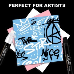 FUMILE 5 Pcs Black Jumbo Poster Marker,15mm Wide 1 Count (Pack of 5),