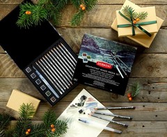 Derwent Graphitint Mixed Media Set 19 Piece Set Graphitint Paint Pencils