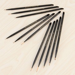 Royal & Langnickel Majestic Detail Artist 5/0, 10/0, 20/0, 3/0, 0, Black