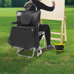 Black Multi-functional Sketch Easel Trolley 43*93cm Freestanding US NEW