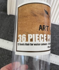 Art Owl Studio – 36-piece Paint Brushes: Oil, Acrylic Watercolor w/Canvas Pouch