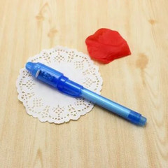 4pcs UV Invisible Ink Pen Luminous Light Magic Purple 2 in 1 Set