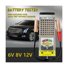 Battery Load Tester 6V 12V, Car Battery Load Tester with Voltmeter and Clamps…