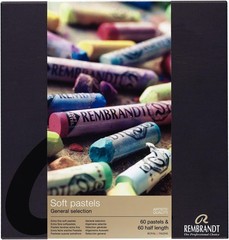 Tarensu Rembrandt soft pastel 120 color set Normal size 60 half size 60 Painting