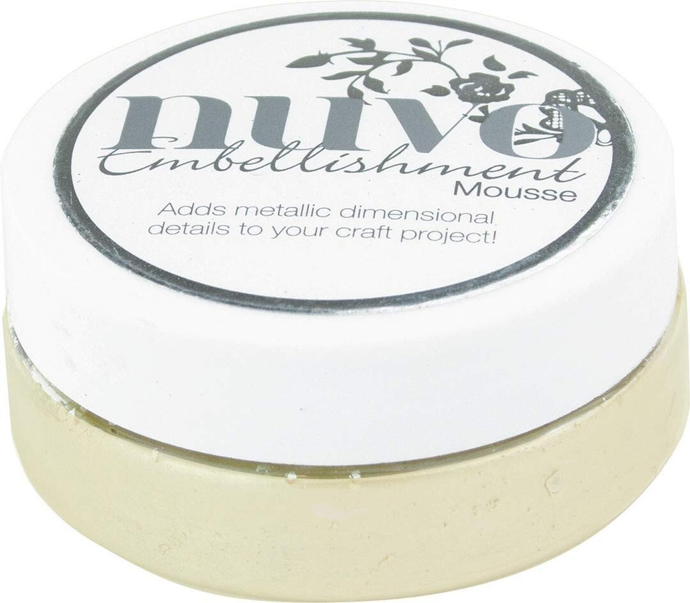 NUVO EMBELLISHMENT MOUSSE COLLECTION- 3 COLORS -MOTHER OF PEARL -PLATINUM -GOLD