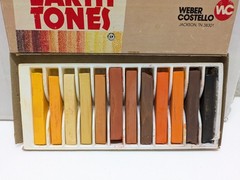 2 Weber Costello Alphacolor Squares! 12 Pastels 105-007 & 12 Earth Tones 145-011