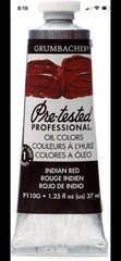Grumbacher Pre-Tested Oil Paint, 37Ml/1.25 Ounce, Indian Red (P110G)