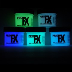 GREEN,BLUE,AQUA, LILAC, WHITE Glow in the Dark Paint 5×1/2 oz pots