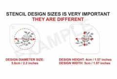 FX Texture 3 sizes Stencils Organic Pattern Airbrushing Reusable Freehand