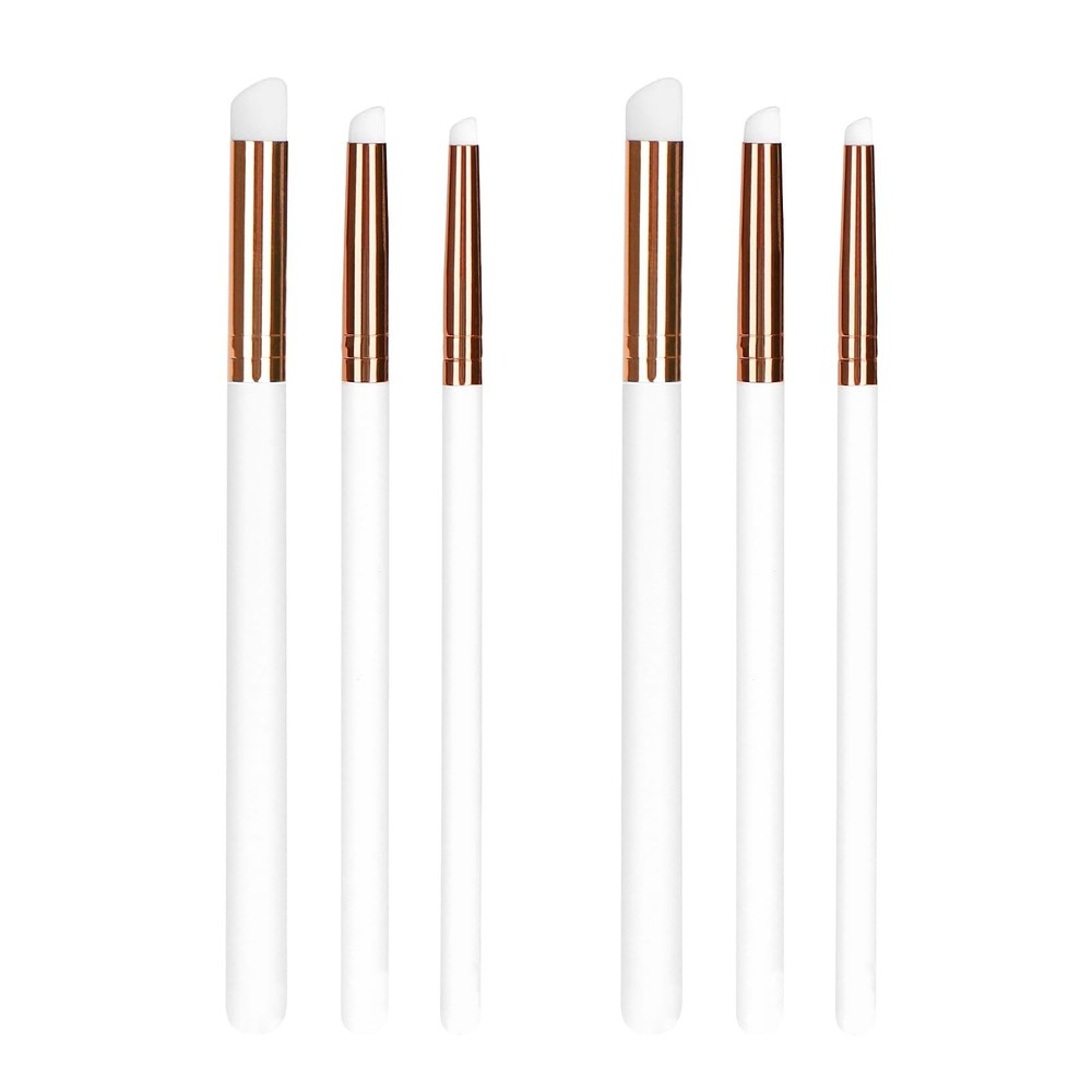 UNIMEIX Mini Blending Brushes for Card 0.32 Inch, 0.24 0.16 White