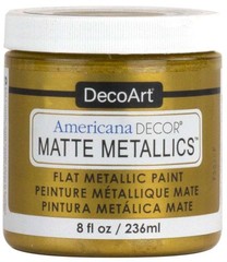 Americana Decor Matte Metallics 8oz Gold