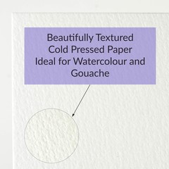 12×9 Inch Watercolor Pad Mixed Media 300gsm 140lb Cold Pressed 2 PCS Set