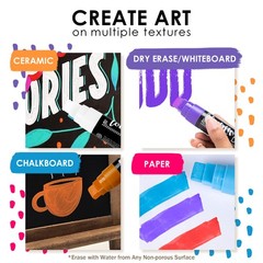 Loddie Doddie Jumbo Chalkboard Markers – 8 Pack Multicolor 15 Mm Chisel Tip –