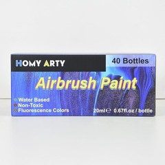 Airbrush Paint Set – 36 Colors With 4 Thinner Ready To Spray Water-Based Acrylic