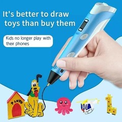 3D Printing Pen 12 Color 120FT PCL Filaments DIY Crafting Doodle Drawing Kid Toy