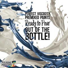 Pouring Masters Lake Blue Metallic Pearl 32oz Bottle Water-Based Acrylic Paint