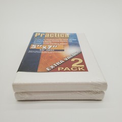 Sealed Practica 5×7 Economy Stretched Cotton Canvas 2 Packs
