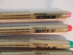 Sakura Pigma Micron 01 Graphic Design/Craft Pen Lot 5 Colors Used/Good
