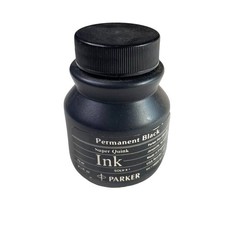 Black India Permanent Drawing Ink Mix Media Parker u Vintage
