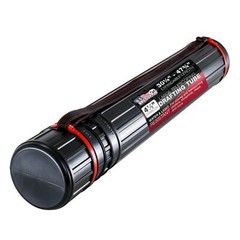 Drafting Drawing Poster Tube LARGE Black Dia: 4-7/8″. Length: 30-1/4 – 47-3/4″