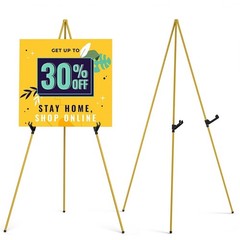 63in Folding Easel Tripod Art Painting Stand Portable Display Holder Adjustable