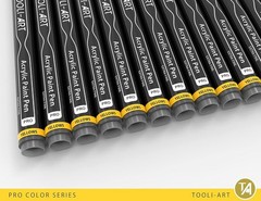 0.7mm Extra Fine Tip Paint Pens Set – 22 Yellow & Brown Colors for All Surfaces