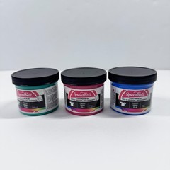 Speedball Fabric Screen Printing Ink T Shirt Red Blue Green NEW 4oz Jars