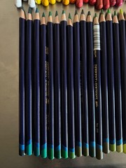 Derwent Inktense Pencils, 72 set plus a few dupes, 80 pencils total