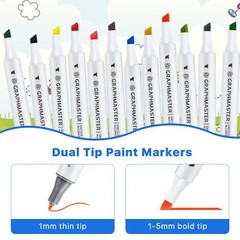 24 Pack Dual Tip Leather Dye Marker Pens Leather Touch up Pen Shoe Marker Lea