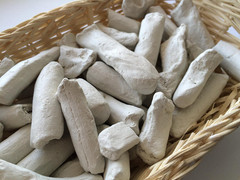 White Pressed Clay Edible Chunks (lump) Natural for Eating (Food), 4 oz (113 g)