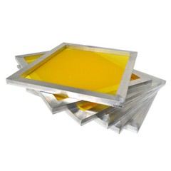 6 Pcs Screen Frames w Yellow 230 Mesh (100T) for Screen Printing Press 8″x10″