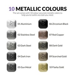 Water Based Acrylic Ink Metallic Series Markers GM-Set Art Supply Pen