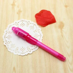 4pcs UV Invisible Ink Pen Luminous Light Magic Purple 2 in 1 Set