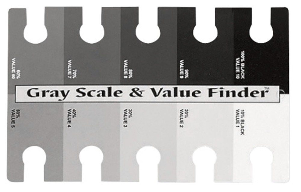 Color Wheel The Company Gray Scale & Value Finder-4″X6″ 1 Count (Pack of 1)