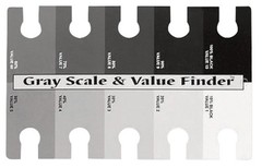 Color Wheel The Company Gray Scale & Value Finder-4″X6″ 1 Count (Pack of 1)