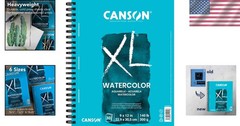 Durable Watercolor Pad – 9×12, 140lb, 36 Sheets